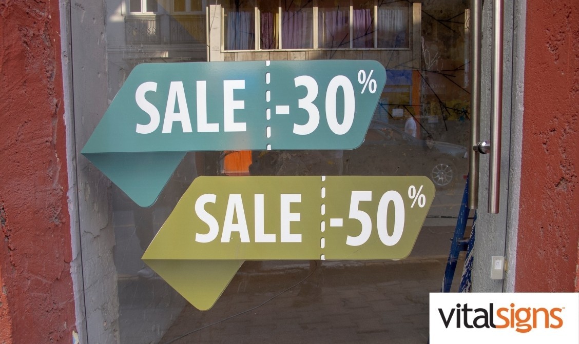 Different types of vinyl graphic signs